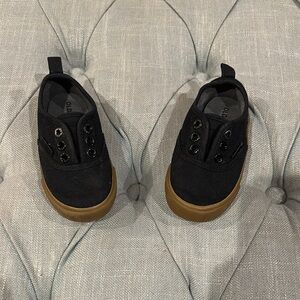 Old Navy Black and Brown Sneakers with Lace-Up Design